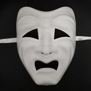 Dramatic Masquerade Mask DIY Party Mask - White